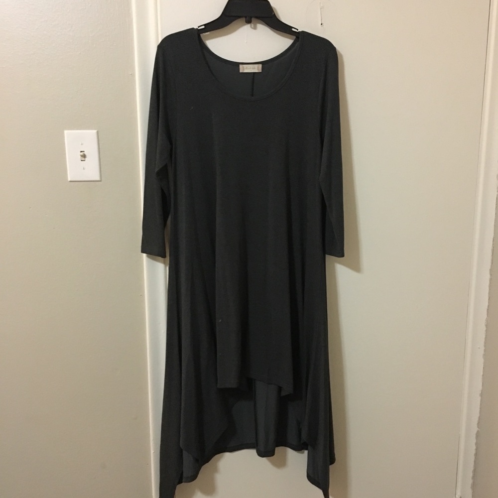 Grey Flowy Dress